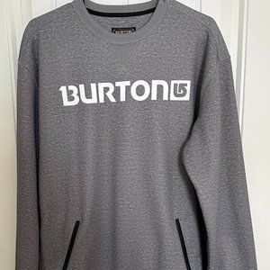 Burton Mens Medium MB Bonded Dryride Crewneck Sweatshirt